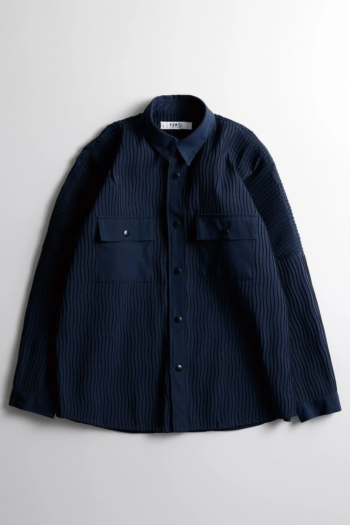 PLEATED MILITARY SHIRT