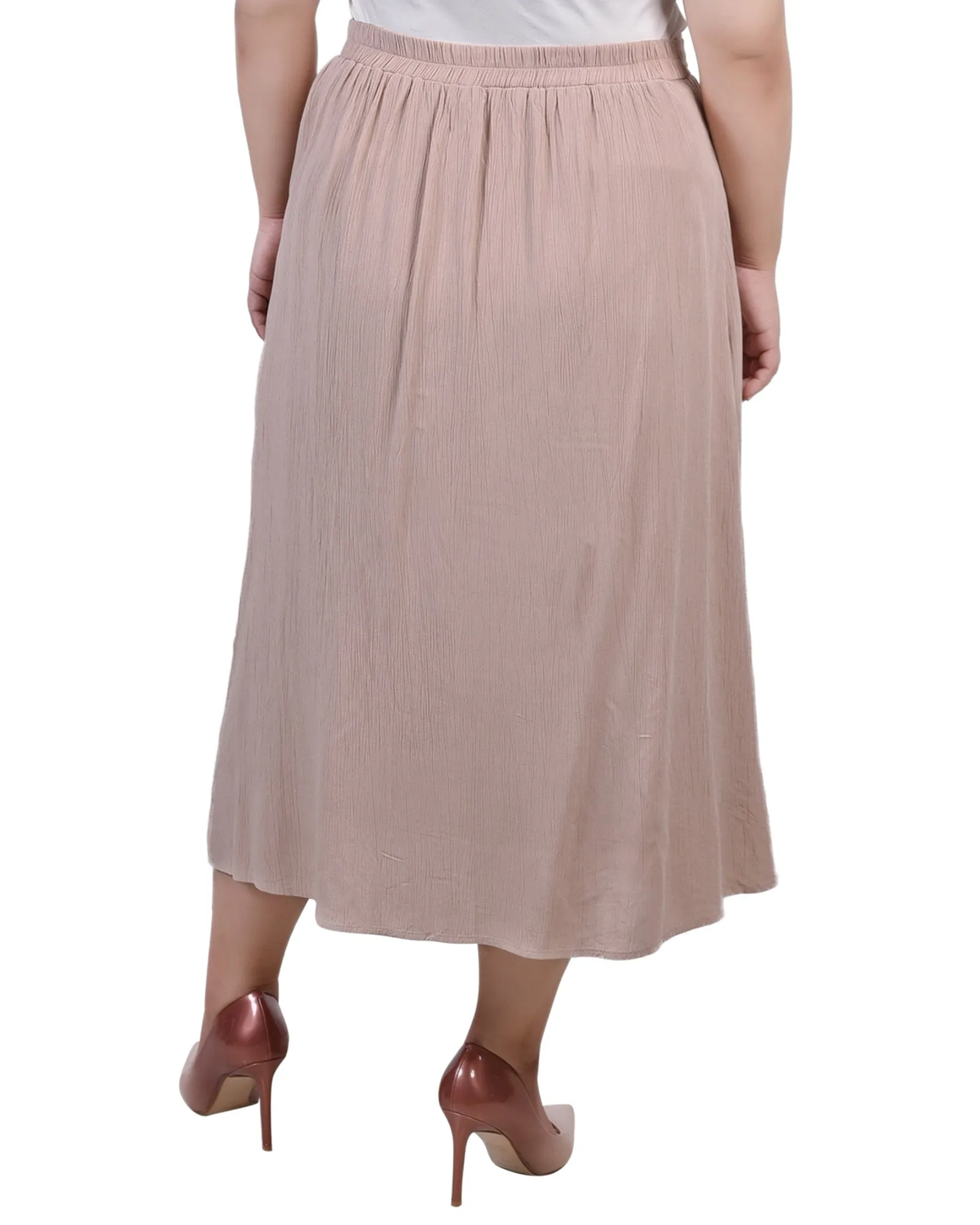 Plus Size Knee Length A Line Skirt