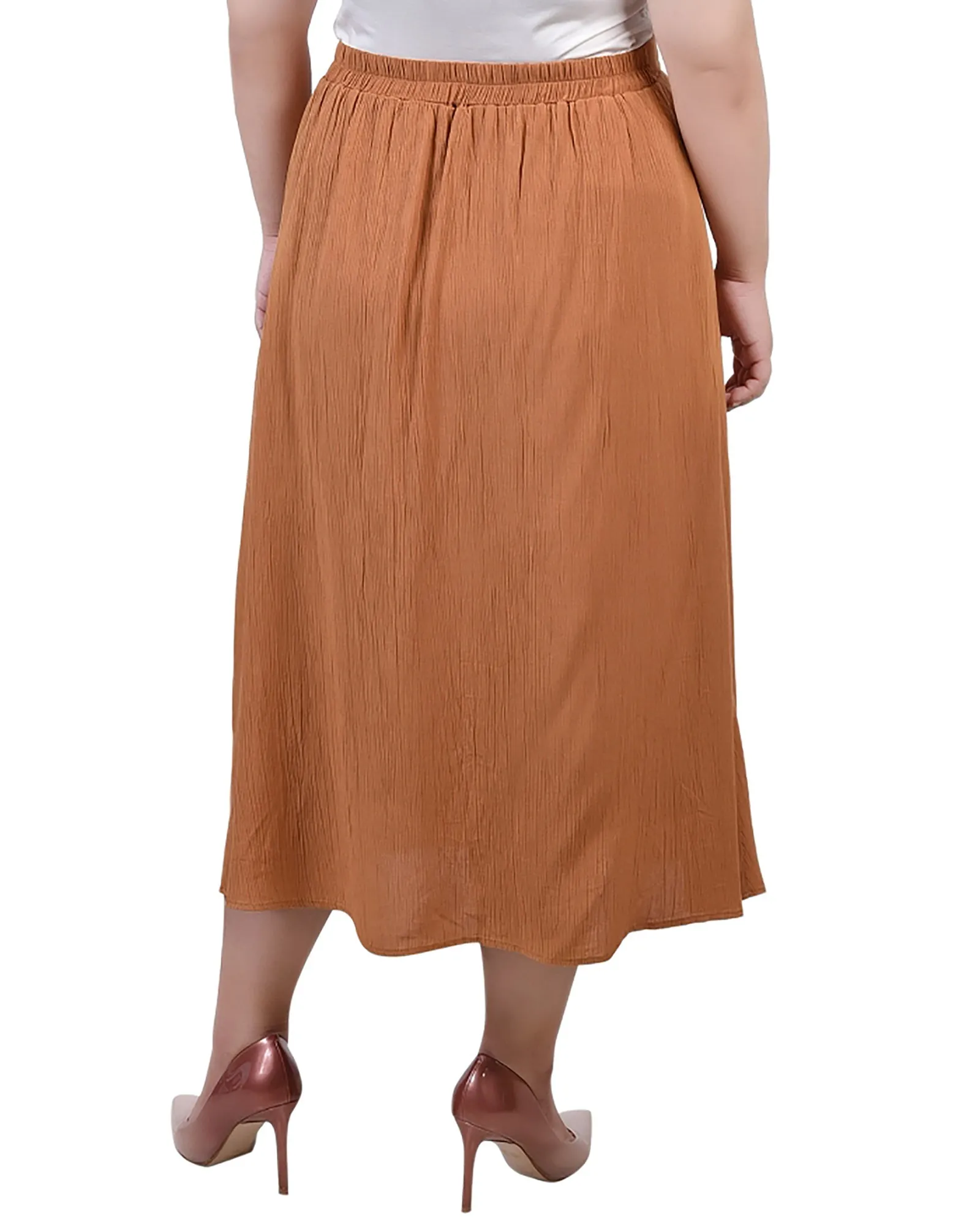 Plus Size Knee Length A Line Skirt