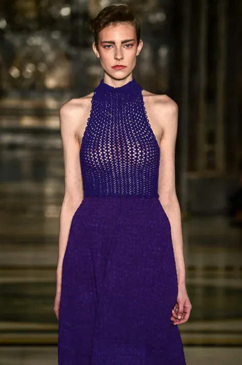 Purple A-Line Dress