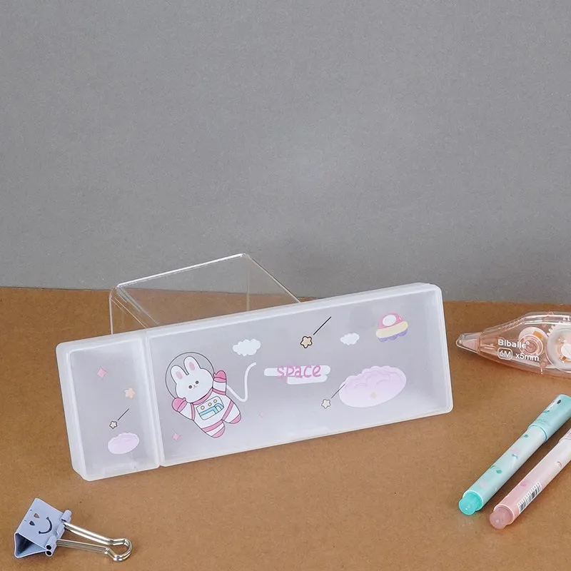 PVC Astronauts Printed Pencil Box