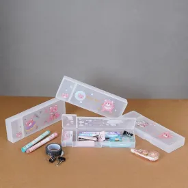 PVC Translucent Pencil Box - Bear