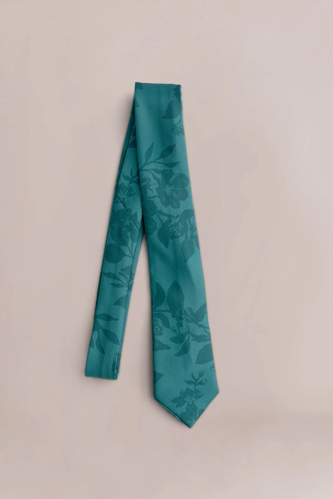 Satin Floral Print Tie | Made To Order