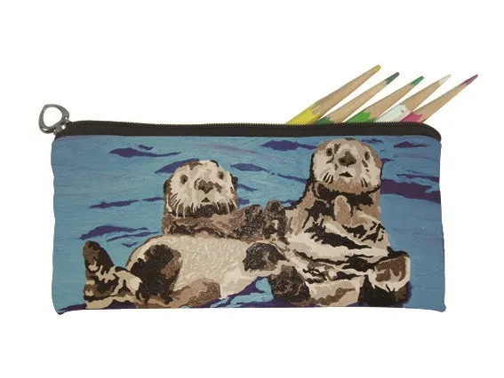 Sea Otter Kitten Pencil Bag- Best Friends