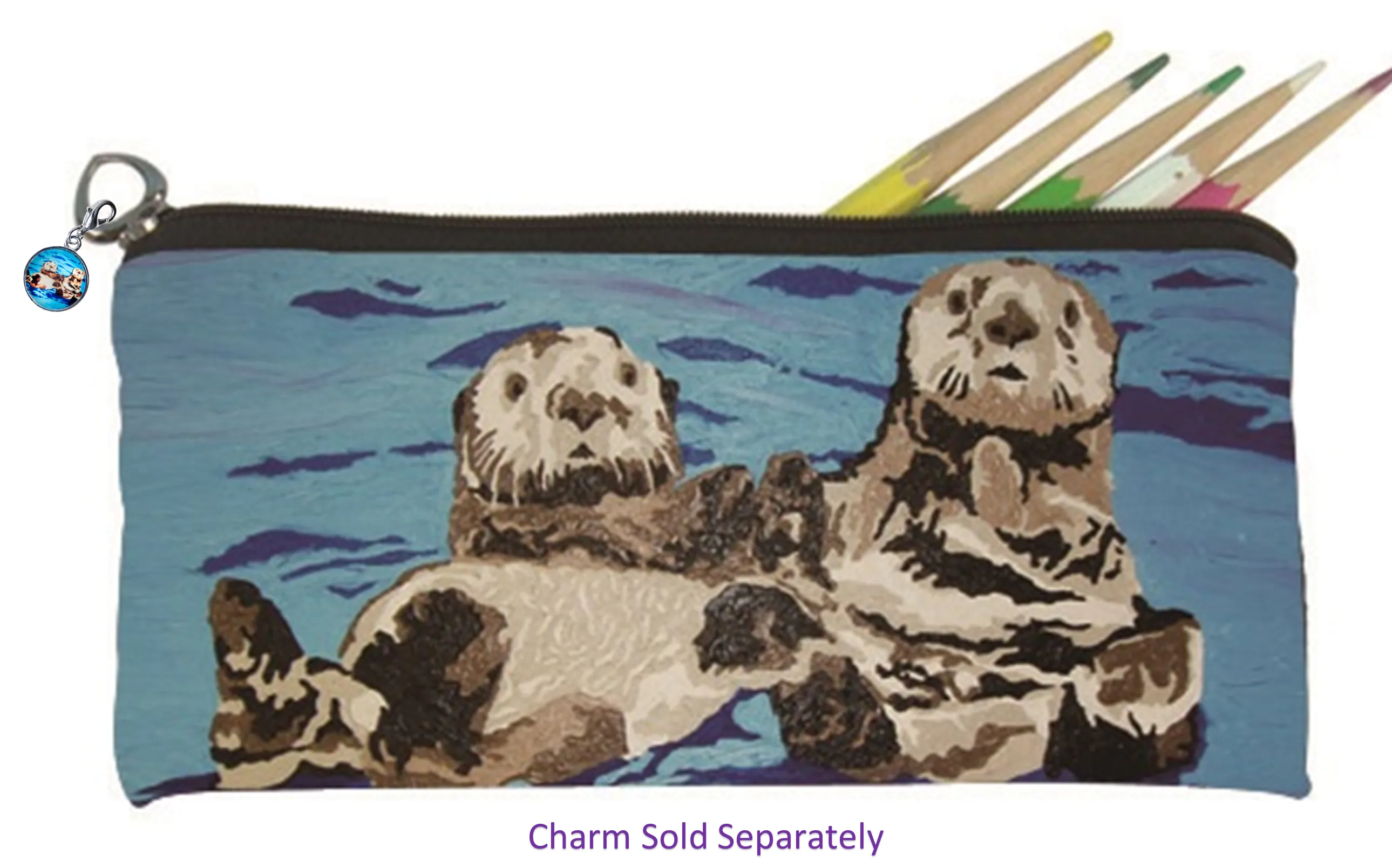 Sea Otter Kitten Pencil Bag- Best Friends