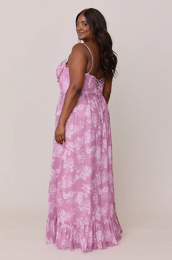 Shylah Chiffon Floral Print Dress | Made To Order