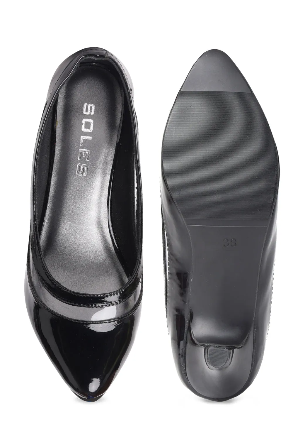 SOLES Transparent Accent Pumps