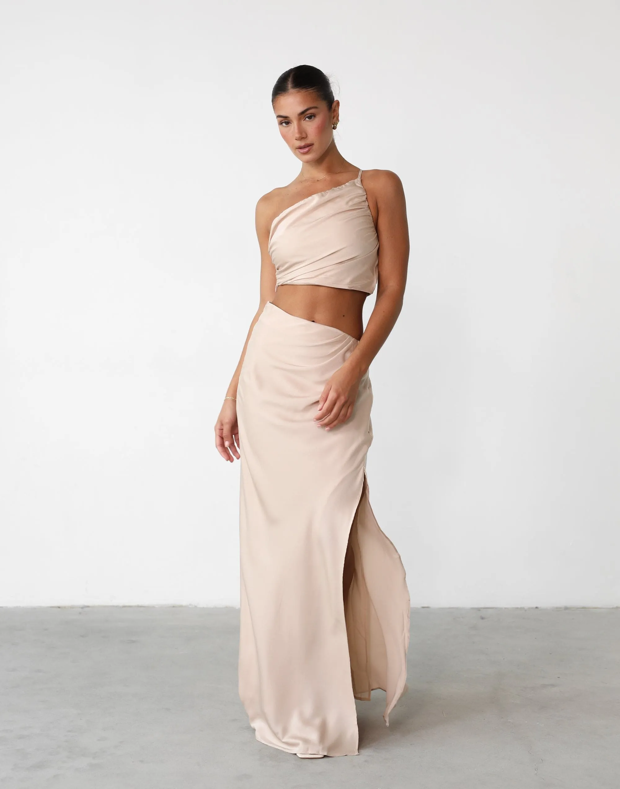 Starlet Maxi Skirt (Beige)