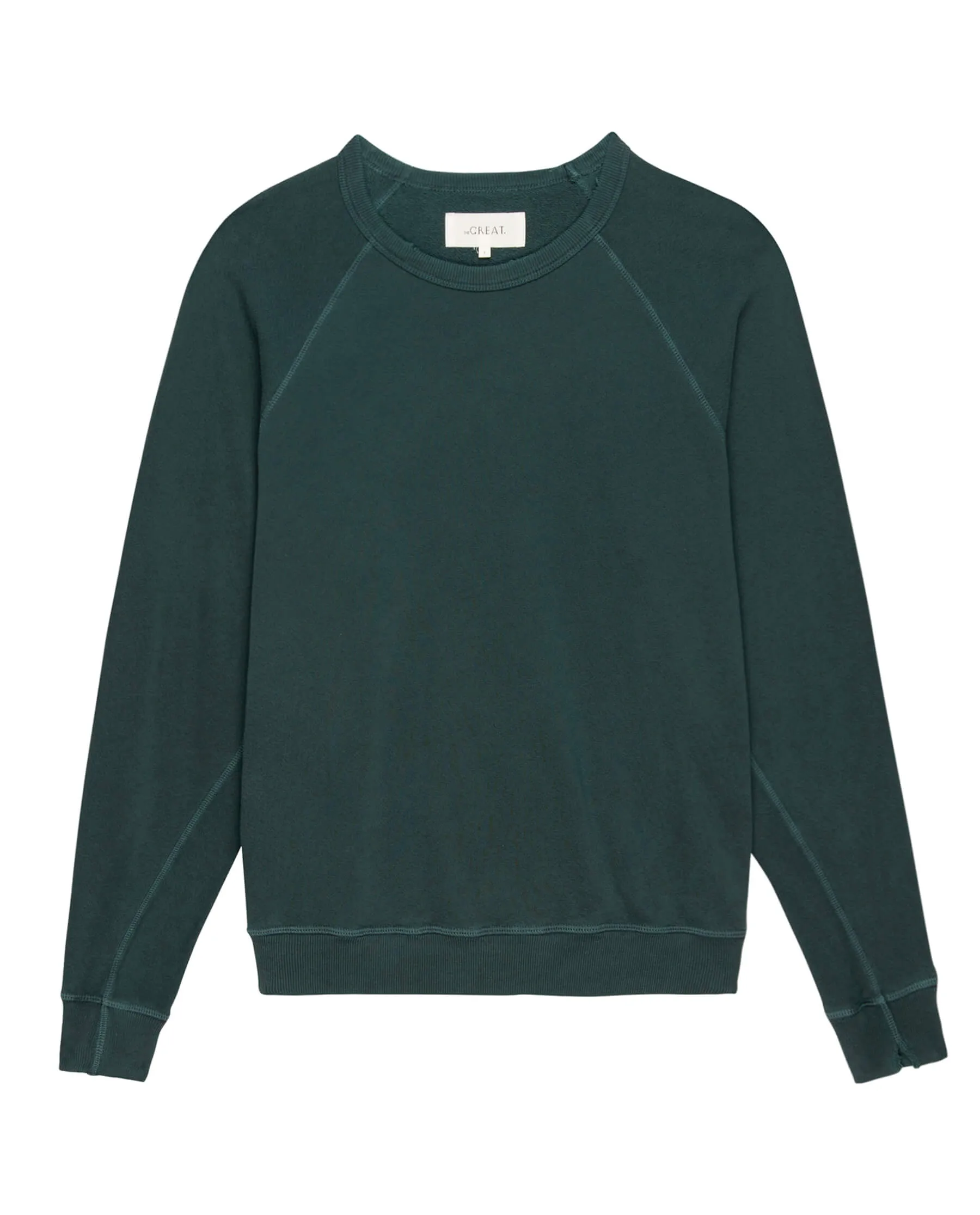 The College Sweatshirt. Solid -- Deep Sea Green