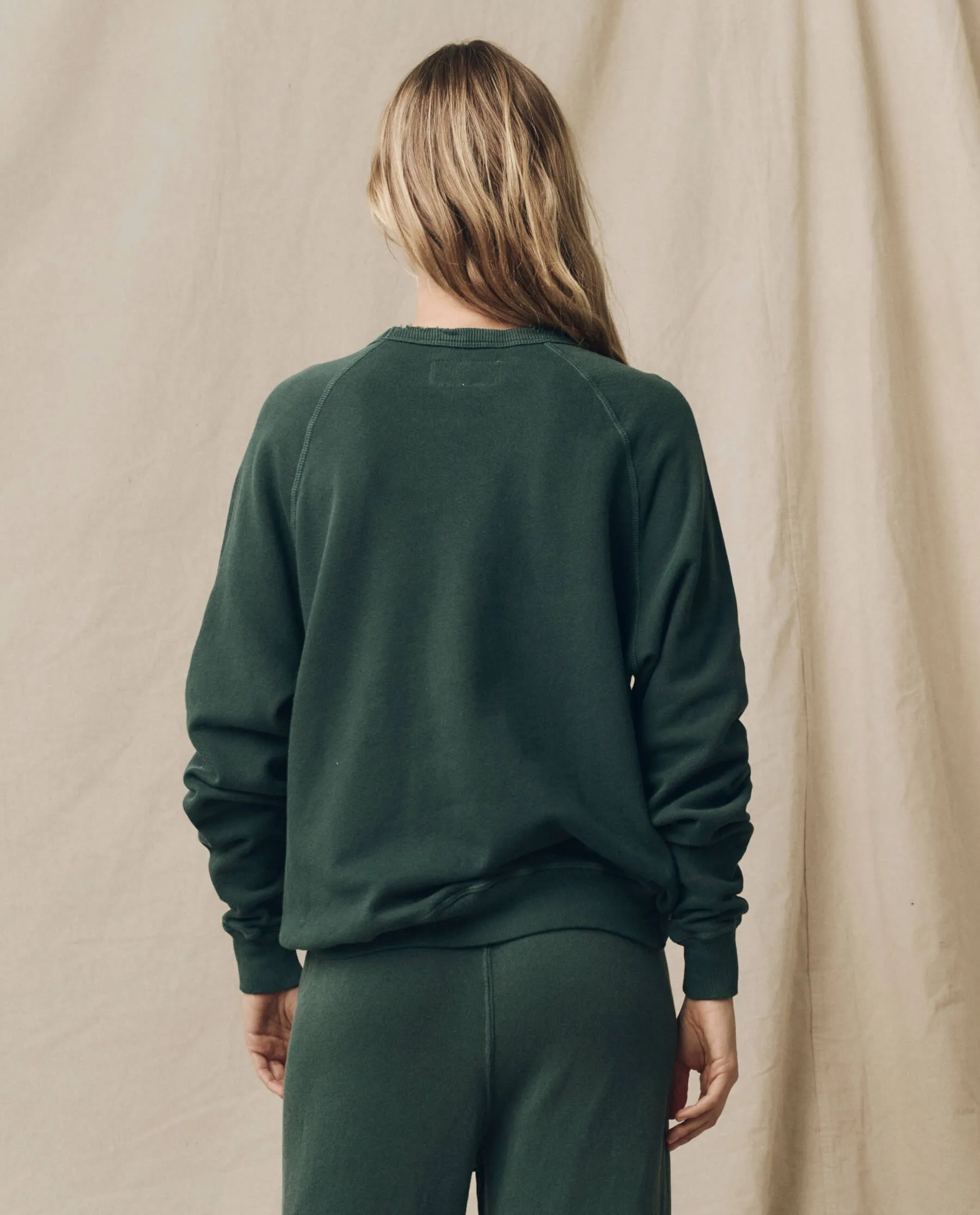 The College Sweatshirt. Solid -- Deep Sea Green