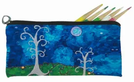 Whimsical Trees Kitten Pencil Bag - The Couple